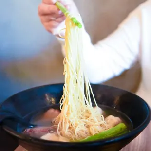 Wonton noodle soup