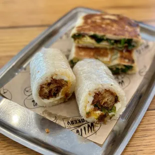 Fan tuan and chive pancake