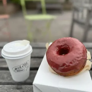 red rice donut