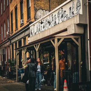 Exterior. Always a line