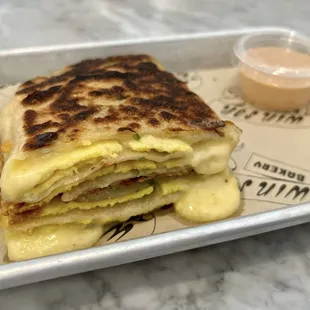 Veggie Pancake Sandwich