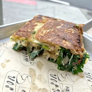 Jiucai Pancake Sando