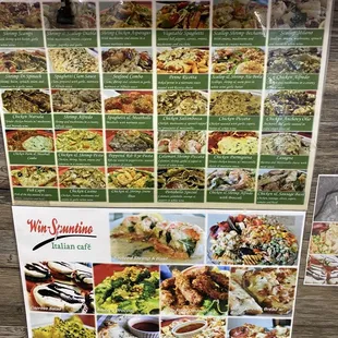 a menu for a restaurant