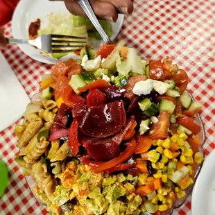 Salad Sampler (not including Ceasar and Toss Salads)... nice way to taste all the offerings.
