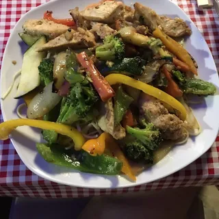 Chicken Vegetable Spaghetti