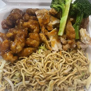 Two items combo  Orange chicken &amp; teriyaki chicken