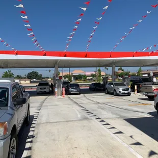 a gas station