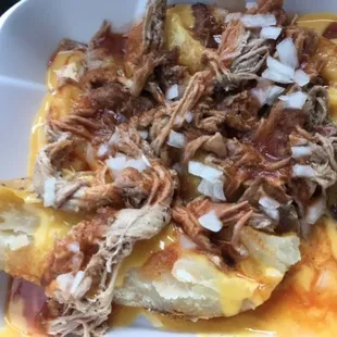 bbq pork baked potato