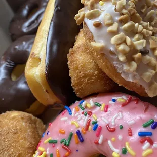 a variety of donuts