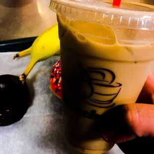 Large Hazelnut Iced Coffee