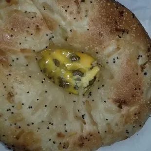 Breakfast onion bagel