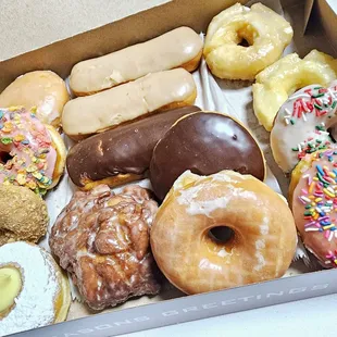 a variety of donuts