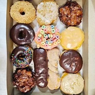 a variety of donuts