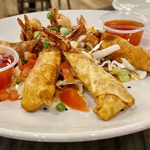 Crispy Eggroll Wrapper Shrimps.