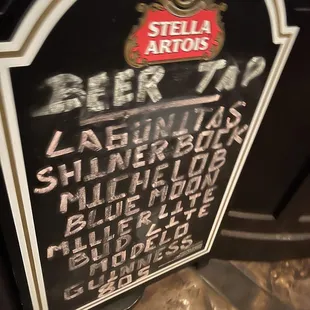 a sign for the restaurant