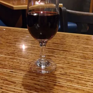 A glass of Cabernet