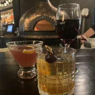 pizza, drink