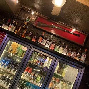 The Winchester above the bar, if you&apos;ve seen Shawn of the Dead. One of the reasons I stopped in.