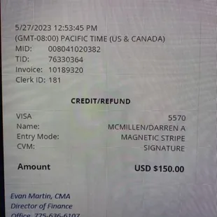 Proof of fault on their end.