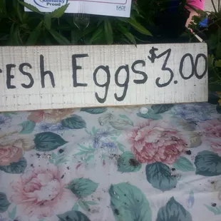 Farm fresh eggs