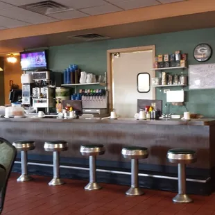 There is counter service as well as table seating.
