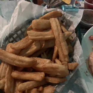 Beer battered fries with cheese