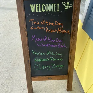 Watch the board for Saturday specials!