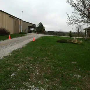 outside