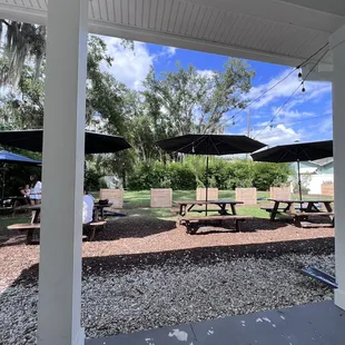 Outdoor seating