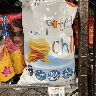 potato chips in a grocery store