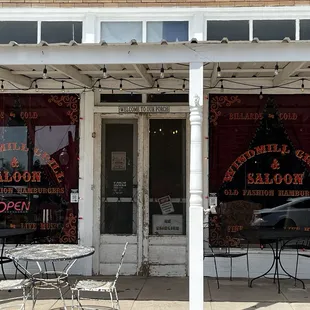 Outside front of the restaurant