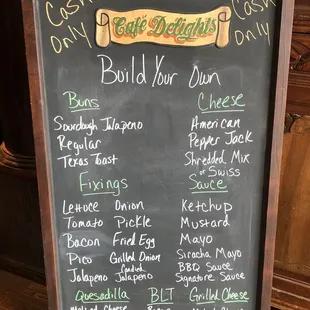 2022 Menu