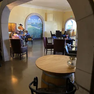 Inside tasting room