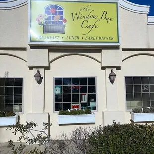 Front of restaurants
