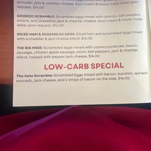 Low carb special