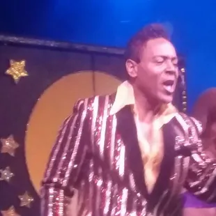 Grady Harell as Jackie Wilson (he also played him in the 1992 movie, "American Dream" about the Jackson 5).