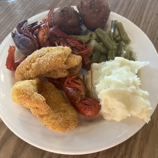 chicken wings and fried chicken, food