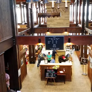 Walking down to the restaurant