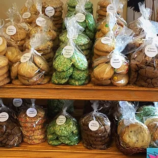 A full arsenal of freshly baked cookies