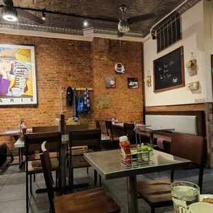 a view of the dining area