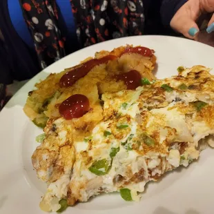 Low calorie omelette
