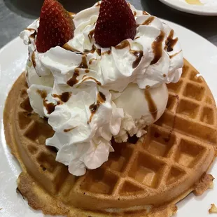 Belgian Waffle Sundae
