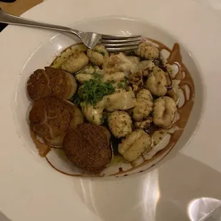 Scallops and Gnocchi