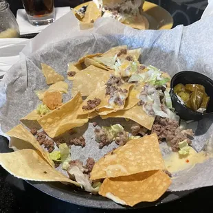 Beef nachos