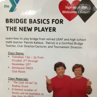 Class on bridge basics for the new player
