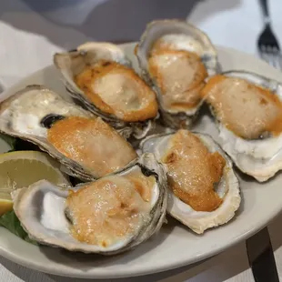 Baked oysters