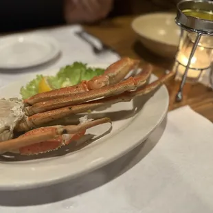crab legs on a plate