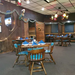 Dining room ... late in the evening