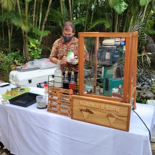 Windward Snow Set Up at Wedding Venue