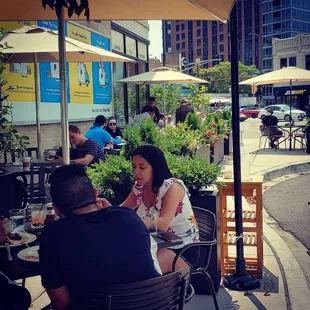 Enjoying fresh margaritas on our new patio!